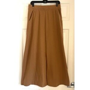 Peace Love World Dune Pull On Skirt Sz S Slit Pockets Knit Maxi Earthy Coastal